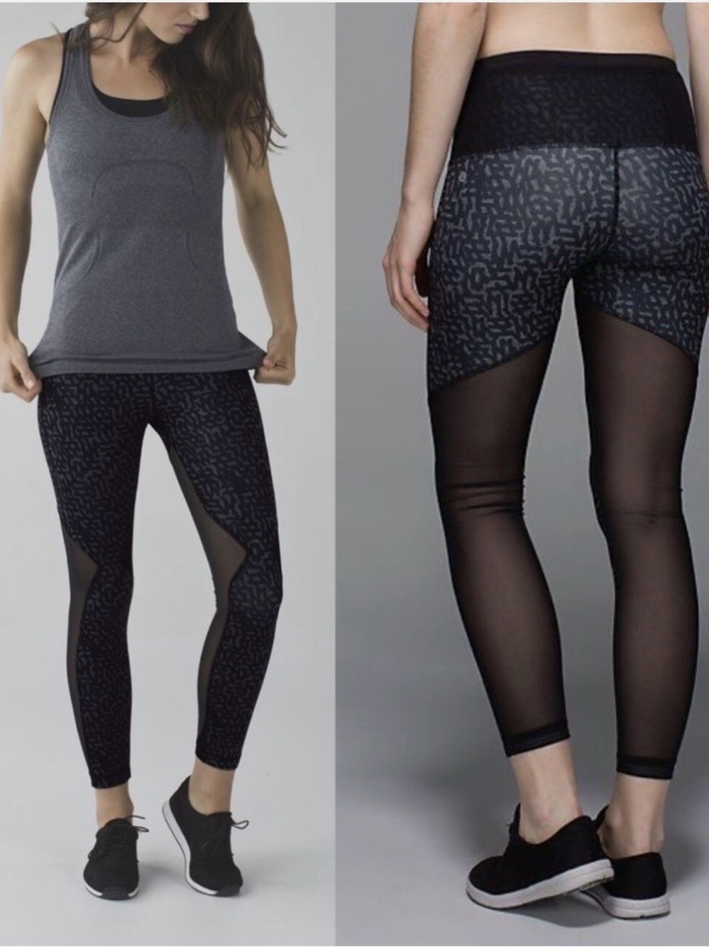 Lululemon Running in the City 7/8 Mesh-Panel Leggings | EUC | Sz 2